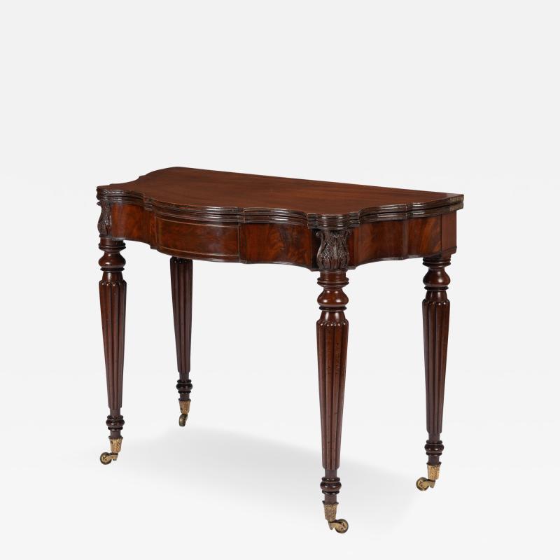 Samuel Field MacIntire Samuel Field MacIntire attributed mahogany flip top game table 1810 15 