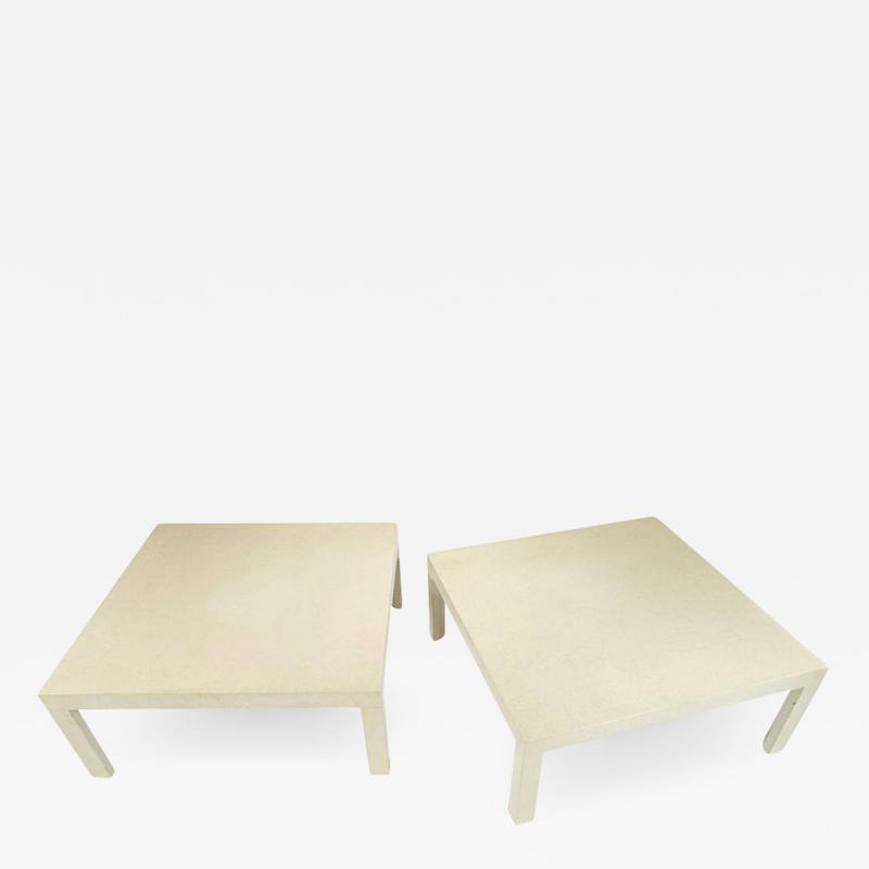 Samuel Marx Pair of Craqueleur Low Tables