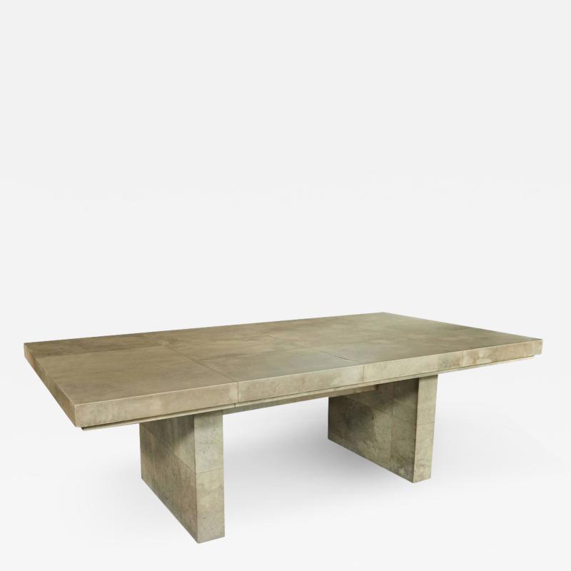 Samuel Marx Parchment Clad Dining Table