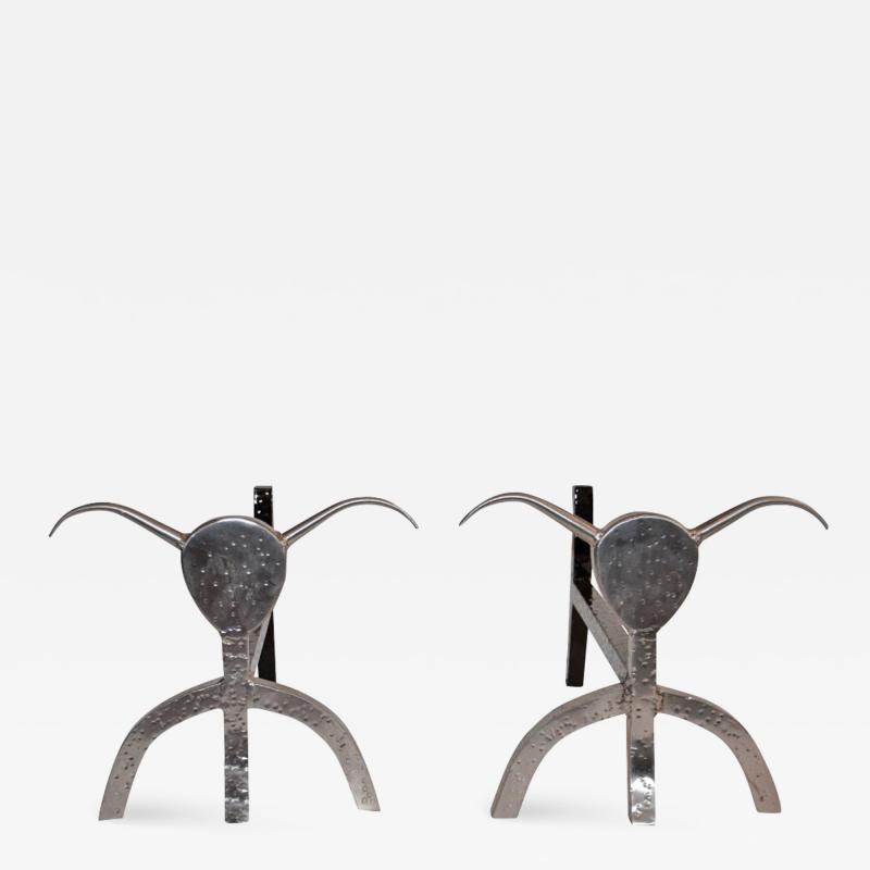 Samuel Marx Steer Andirons