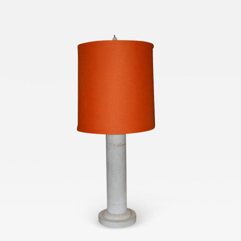 Samuel Marx Table Lamp with Hermes Orange Shade