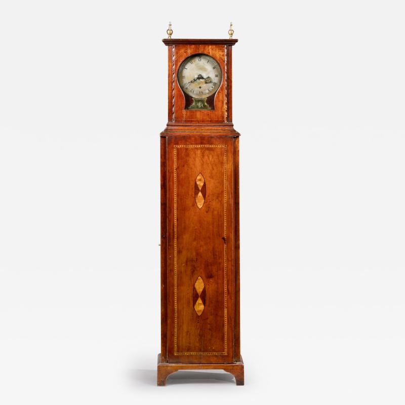 Samuel Mulliken A GRAFTON STYLE INLAID DWARF CASE CLOCK