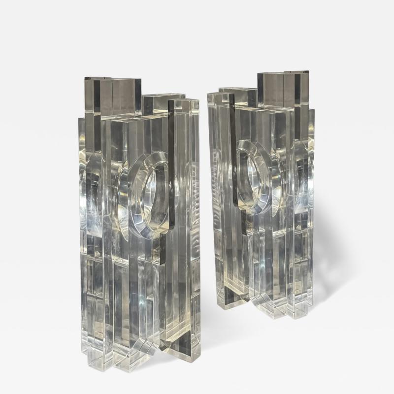 Sandro Petti Pair of space age table lamps