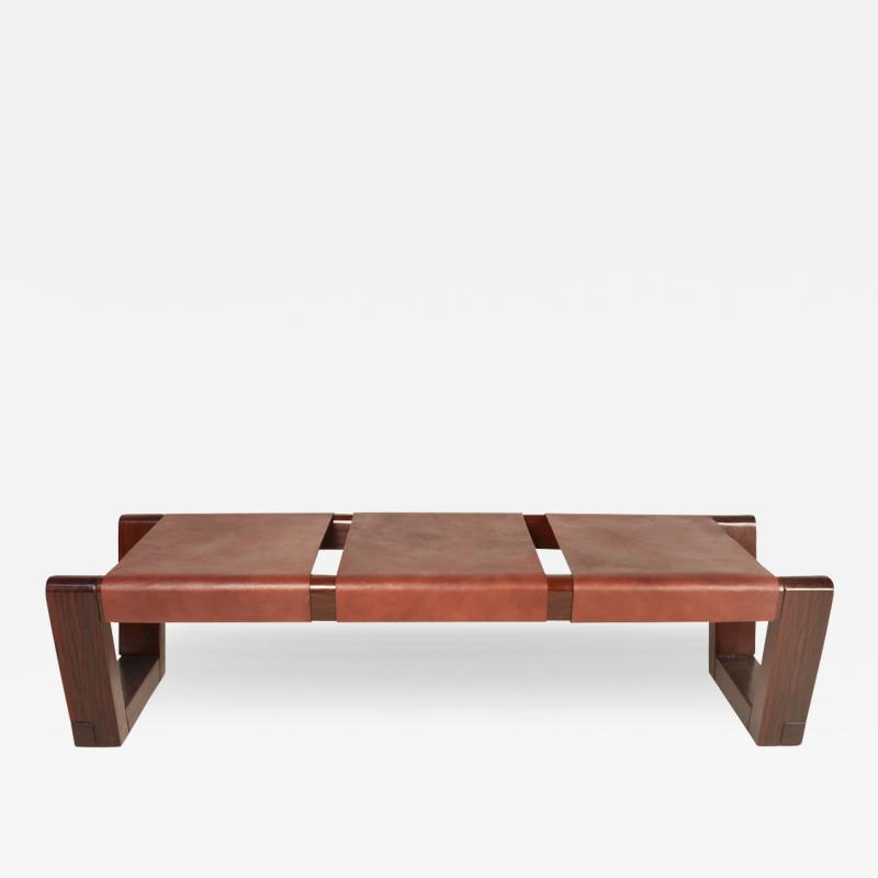 Santa Barbara Leather Bench