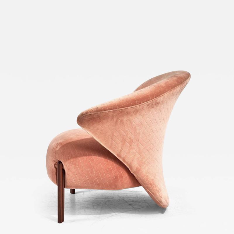Saporiti Sculptural Italian Post Modern Lounge Chair 1990
