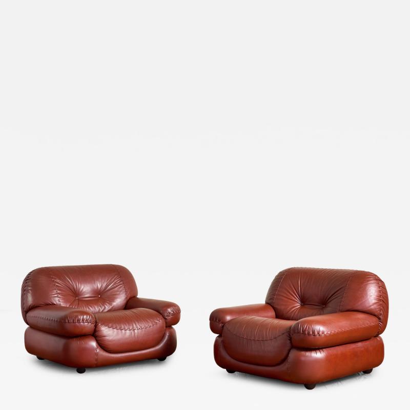 Sapporo Mobil Girgi Pair of Sapporo Armchairs by Mobil Girgi