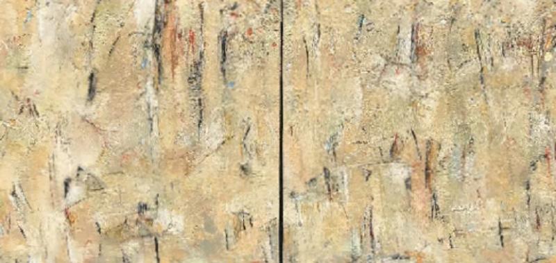 Sarah Larsen Whispers from a Paperbark Land Diptych 