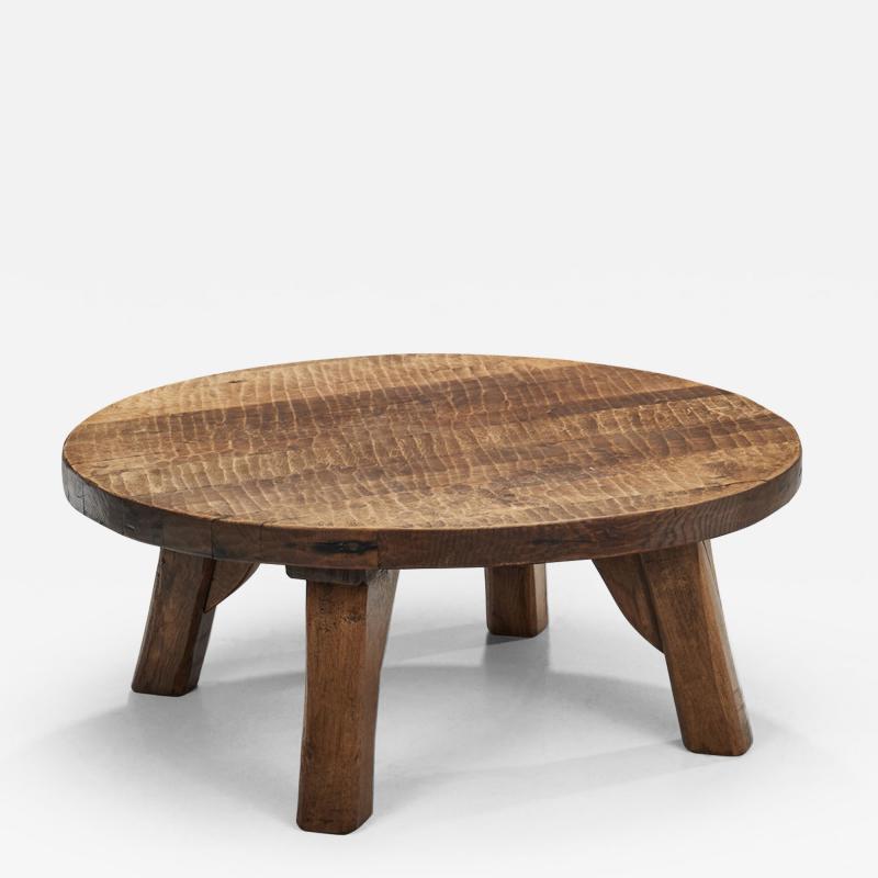 Scandinavian Carved Wood Coffee Table Scandinavia ca 1940s