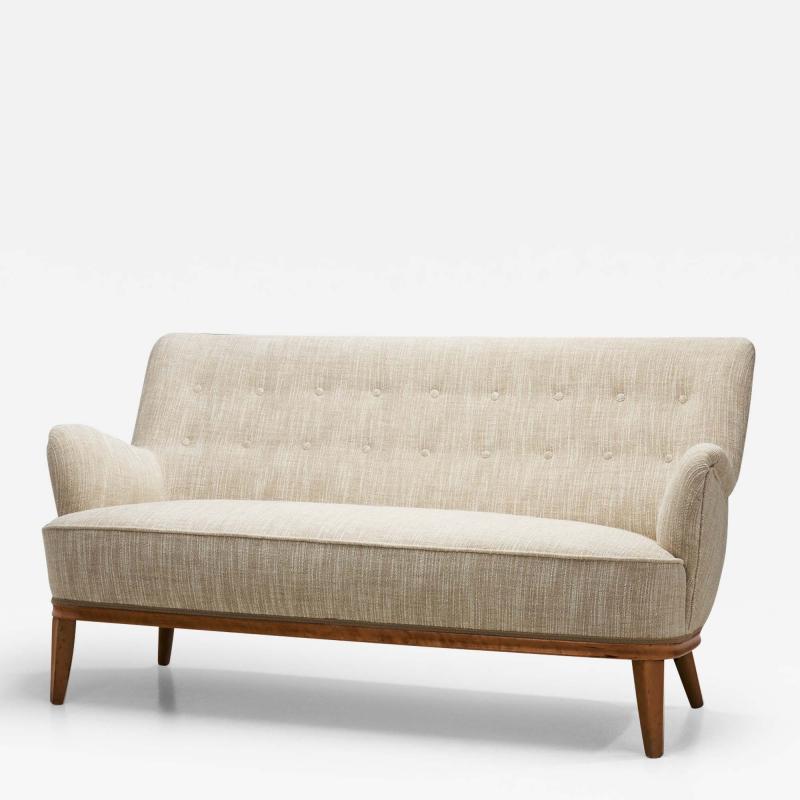 Scandinavian Mid Century Modern Three Seater Sofa Scandinavia 1950s