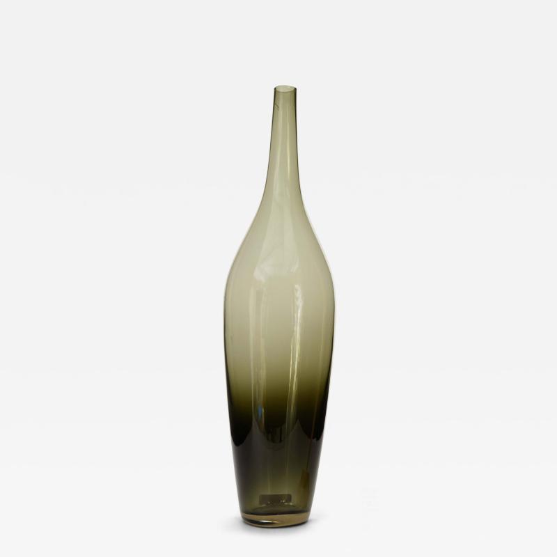 Scandinavian Mid Century Ombre Gray Glass Vase