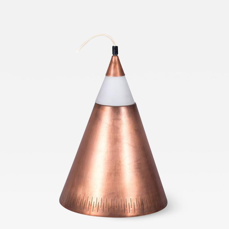 Scandinavian Pendant in Copper and Glass