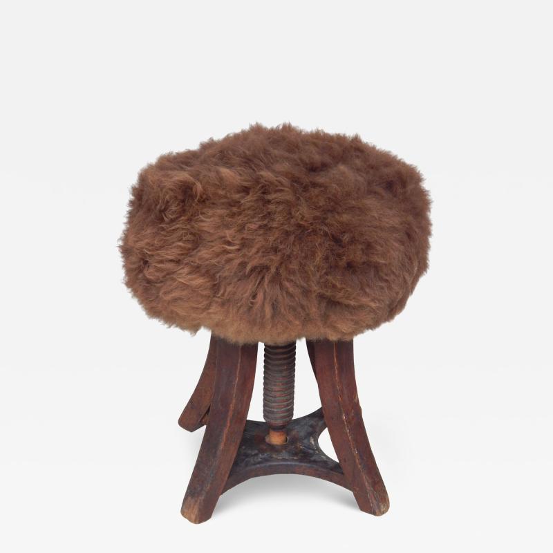 Scandinavian Swiveling Ottoman