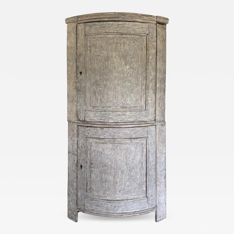 Scandinavian or French Provincial Corner Cupboard