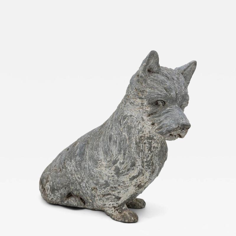 Scottish Terrier Cast Iron or Spelter Figurine UK Early 20th C 