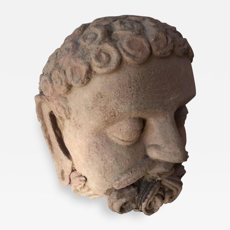 Sculpted Terracotta Gandhara Head