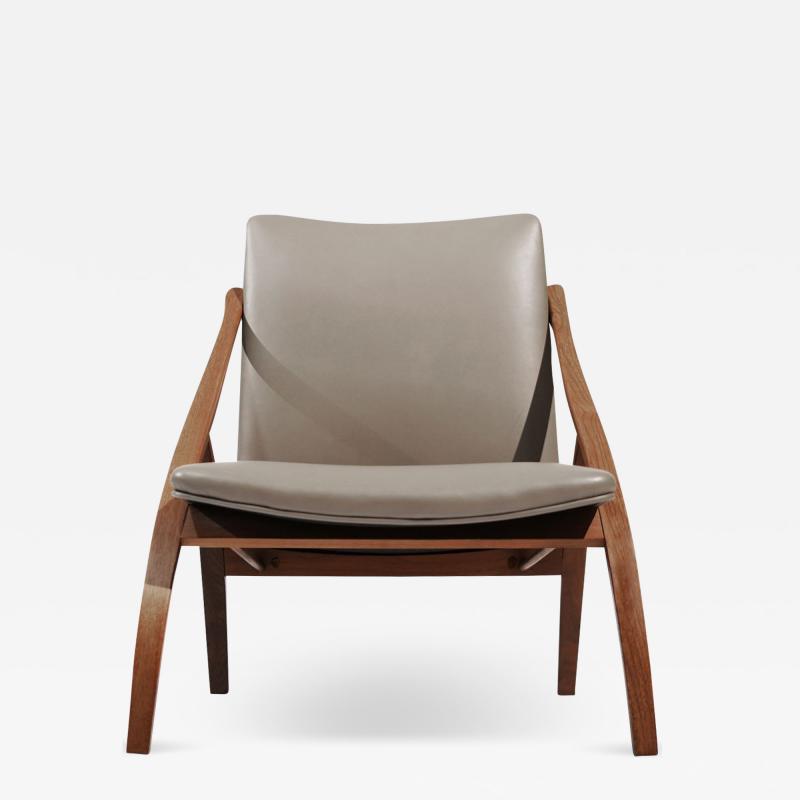 Sculptural Bent Teak Lounge Chair Sweden C 1950s