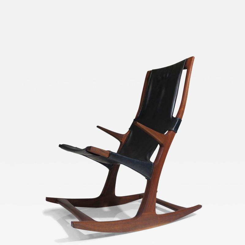 Sculptural California Studio Craft Rocking Chair