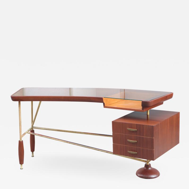 Sculptural Italian Modernist Desk