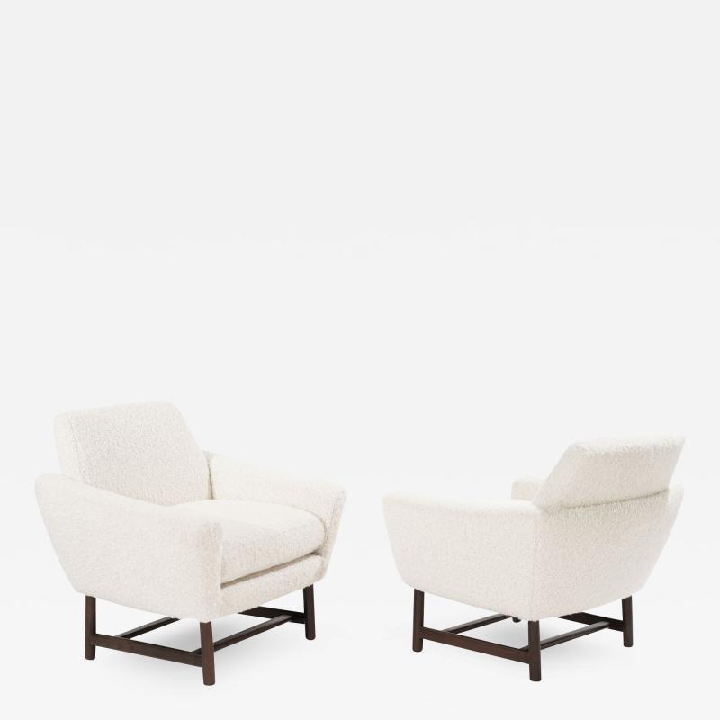 Sculptural Low Profile Lounge Chairs in Boucl Denmark 1950s