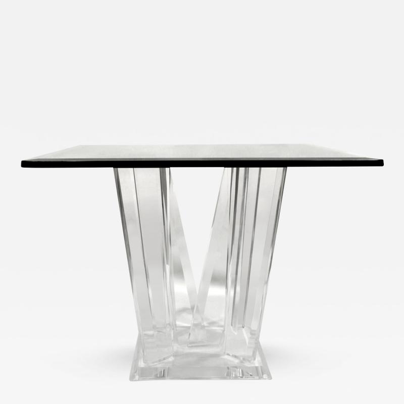 Sculptural Lucite Side Table 1970s