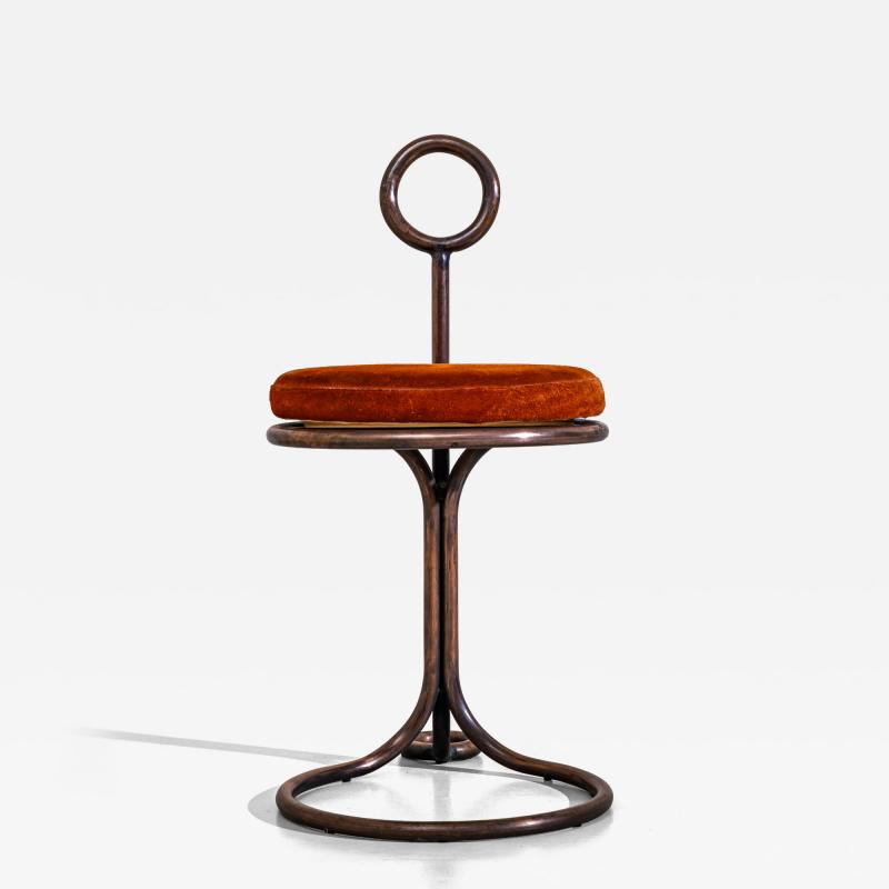 Sculptural Metal Stool probably Italy Late 20th Century