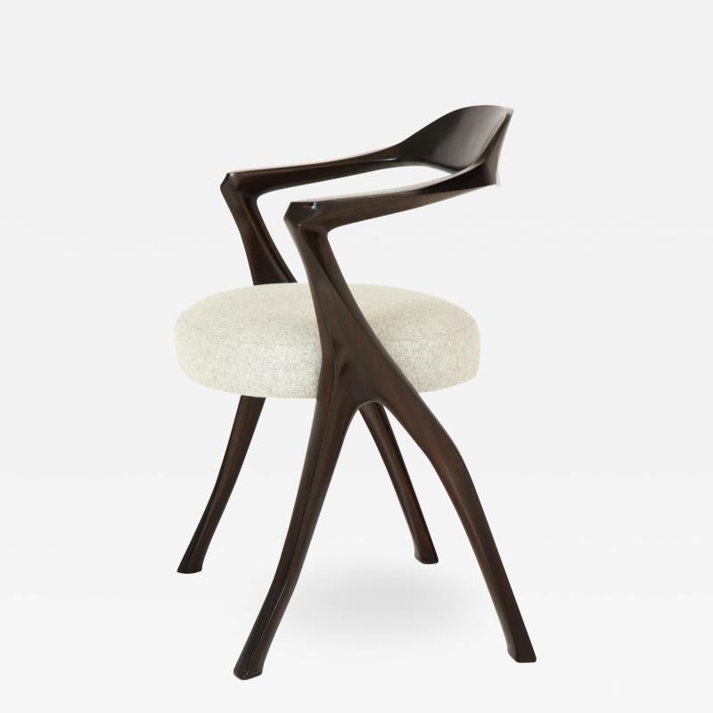 Sculptural Modernist Armchair by Newman Krasnogorov