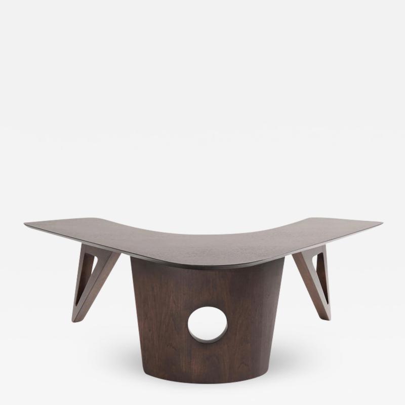 Sculptural Walnut Boomerang Coffee Table 1950s