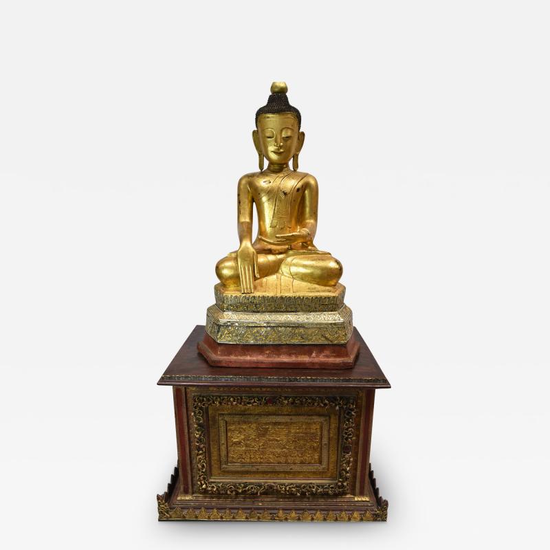 Seated BURMESE Mountain BUDDHA