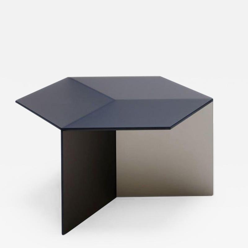 Sebastian Scherer Satin Glass Isom Square Coffee Table Sebastian Scherer