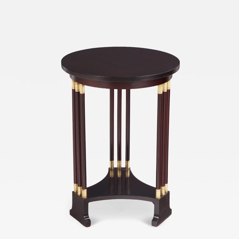 Secessionist Style Mahogany and Bronze Mounted Occasional Table C 1910 