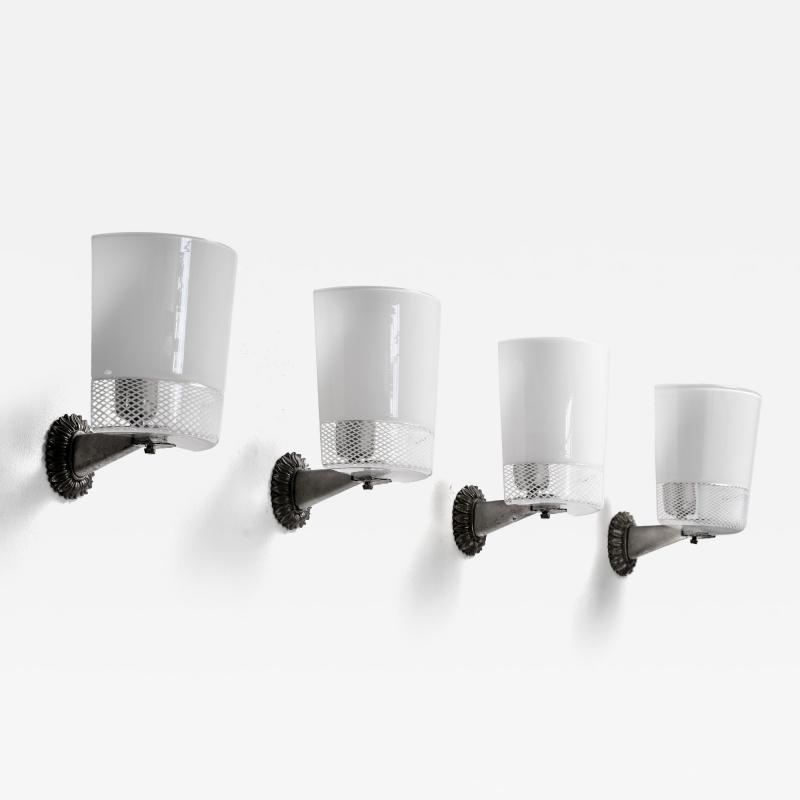 Seguso Vetri d Arte Set of 4 Seguso wall lamps