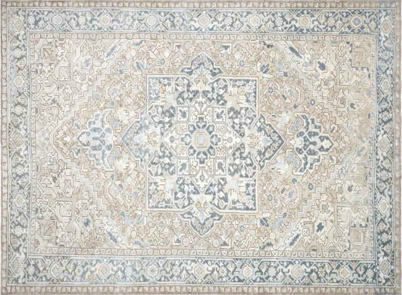 Semi Antique Persian Heriz Rug 8 x 1011 