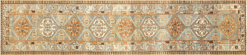 Semi Antique Persian Heriz Runner 211 x 141 