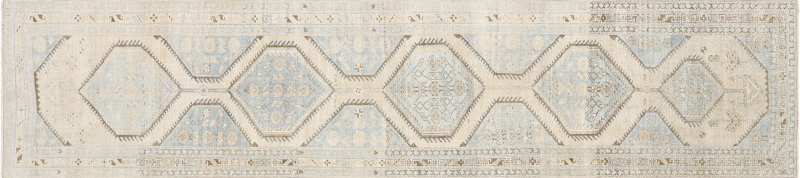 Semi Antique Persian Heriz Runner 35 x 147 