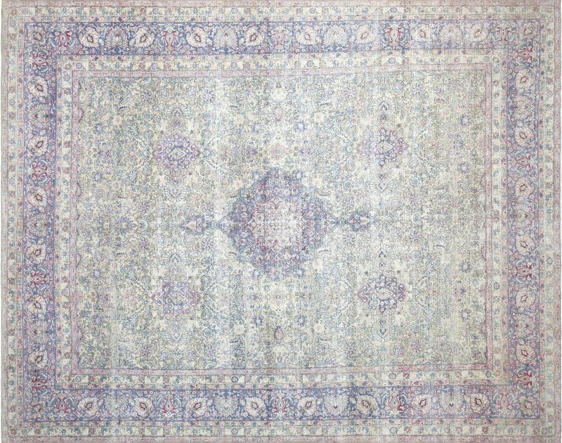 Semi Antique Persian Kerman Rug 13 x 164 