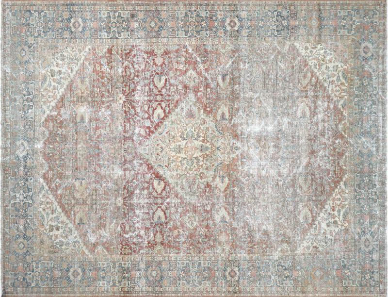 Semi Antique Persian Mahal Rug 108 x 141 