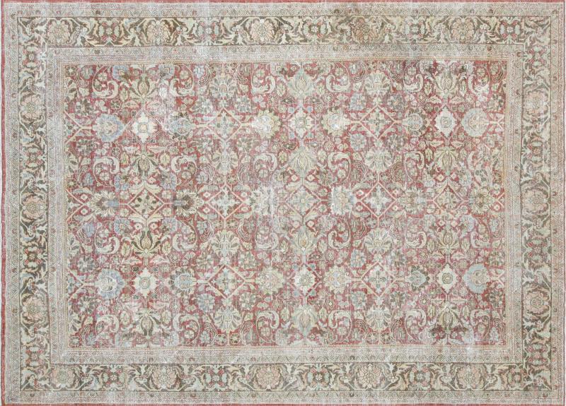 Semi Antique Persian Mahal Rug 9 x 126 