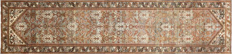 Semi Antique Persian Melayer Runner 31 x 132 