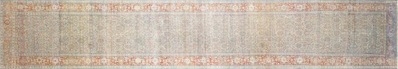 Semi Antique Persian Melayer Runner 36 x 193 