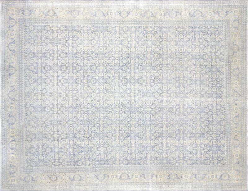 Semi Antique Persian Tabriz Rug 107 x 138 