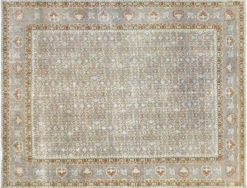 Semi Antique Persian Tabriz Rug 110 x 143 