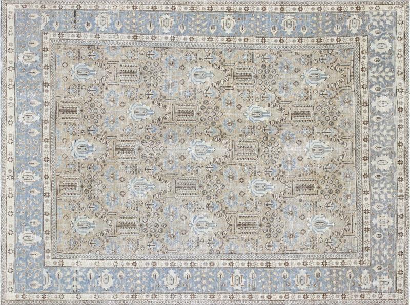 Semi Antique Persian Tabriz Rug 73 x 99 