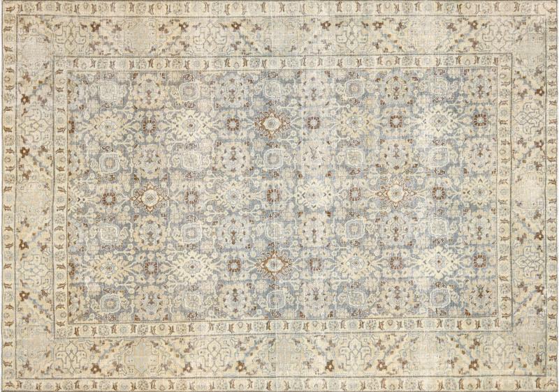 Semi Antique Persian Tabriz Rug 75 x 106 