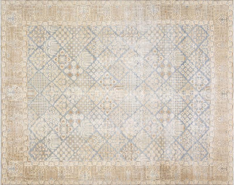 Semi Antique Persian Tabriz Rug 85 x 106 