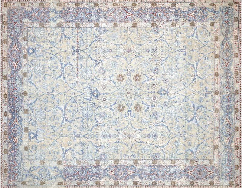 Semi Antique Persian Tabriz Rug 85 x 109 