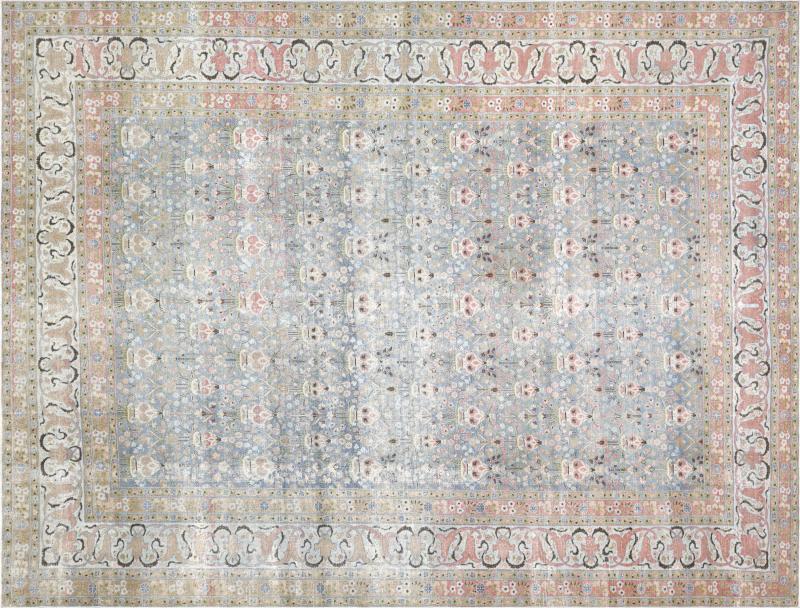 Semi Antique Persian Tabriz Rug 96 x 125 