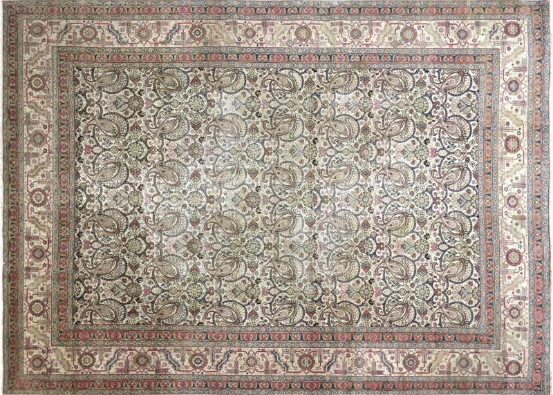 Semi Antique Persian Tabriz Rug 97 x 133 