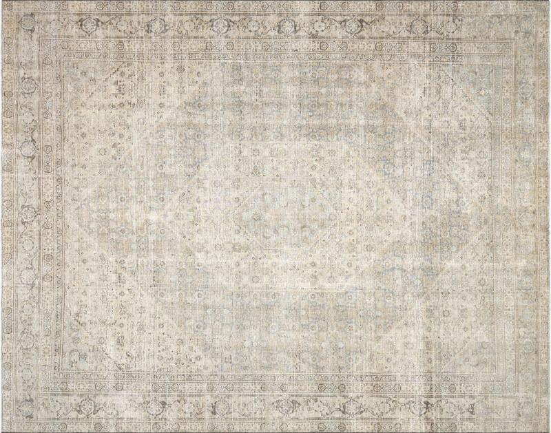 Semi Antique Persian Tabriz Rug 98 x 121 