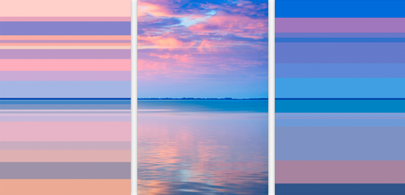 Serge Hamad Temporal Perception 142A Triptych Abstract photography 2019