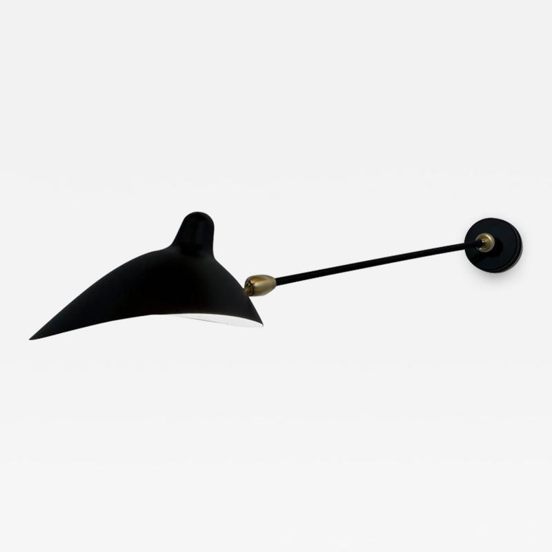 Serge Mouille 1 Arm Double Swivel Sconce by Serge Mouille